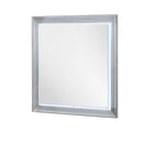Moon - Marble Mirror With LED - White