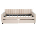 Upholstered Daybed With Slat Support