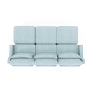 Stylish Sofa With Ottoman And Lumbar Pillows, Ergonomic Design