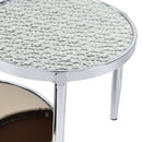 Abbe - Coffee Table - Glass & Chrome Finish - Atlantic Fine Furniture Inc