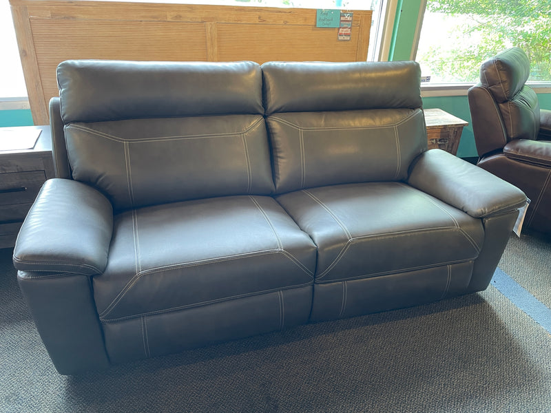 Sterling Power Grey Air Leather 3 Seater