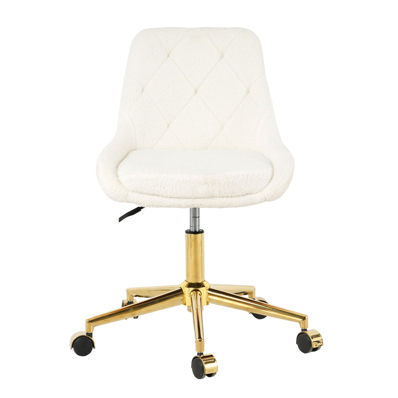 Modern Teddy Velvet Fabric Chair With Gold Plated 5 Claw Legs