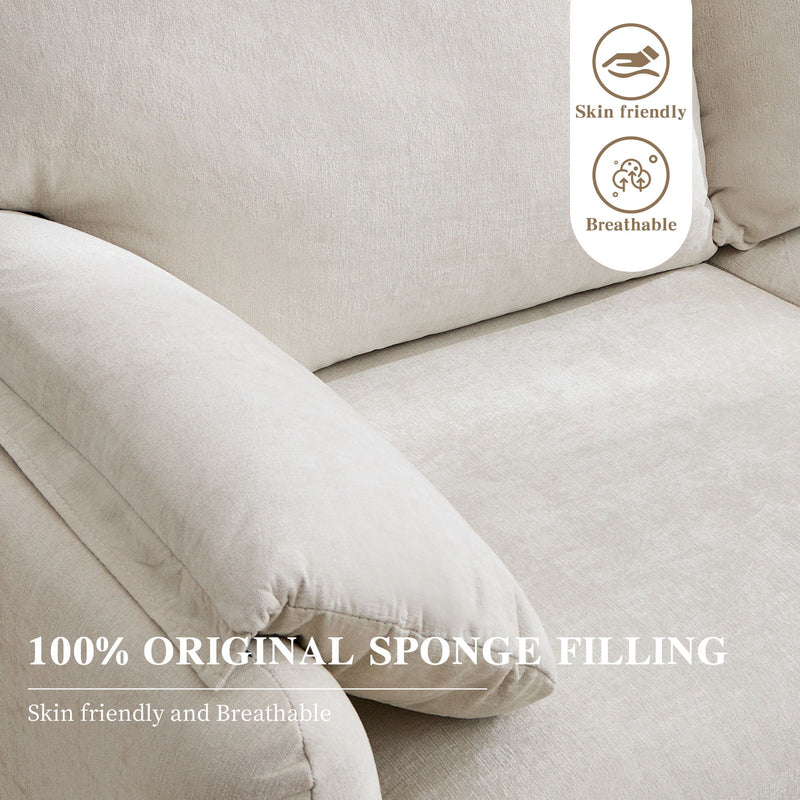 Modern Minimalist Down Filled Sofa