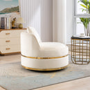 360 Degree Swivel Over Sized Upholstered Barrel Chair