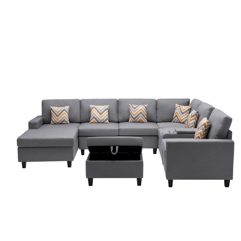 Nolan - 8 Piece Sectional Sofa With Interchangeable Legs