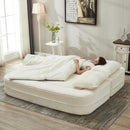 Multi Functional Sectional Sofa Bed With Independent Chaise Lounge And Functional Blanket