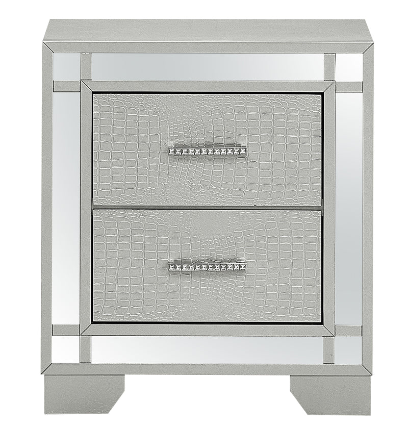 Madison - Nightstand - Silver Champagne