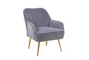 Modern Mid-Century Chair Tufted Sherpa Armchair For Living Room Bedroom Office