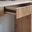 Rustic Modern Console Table With Drawer Storage - Natural Wood