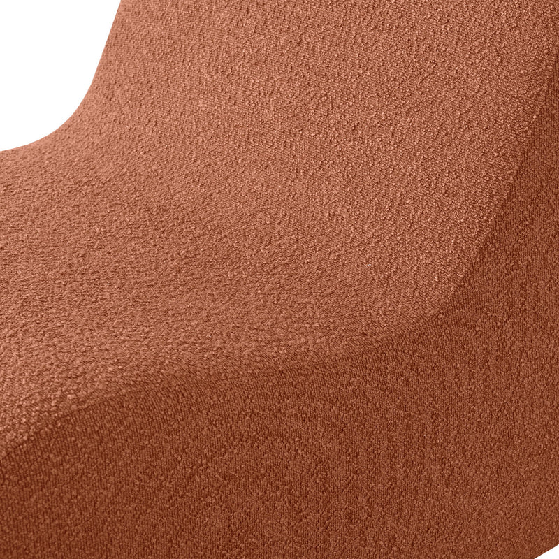Curved Lounge Chair With Ottoman And High Resilience Foam