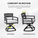 Modern Outdoor Patio Dining Set With Table And Chairs With Sunbrella Cushions