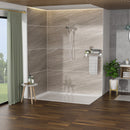 Multi Function Adjustable Hand Shower 8 Function Hand Shower Plastic With Wall Mount - Chrome