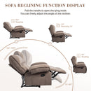 Oversized Manual Recliner Chair Sofa For Living Room