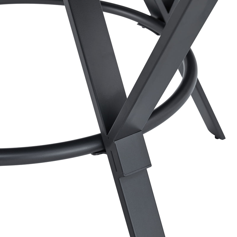 Modern Style Indoor Dining Round Table With Metal Legs - Light Birch