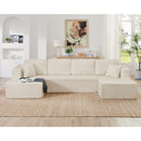 Modern Minimalist U - Shape Modular Sectional Sofa
