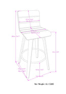 Roland - Upholstered Swivel Counter Height Stool