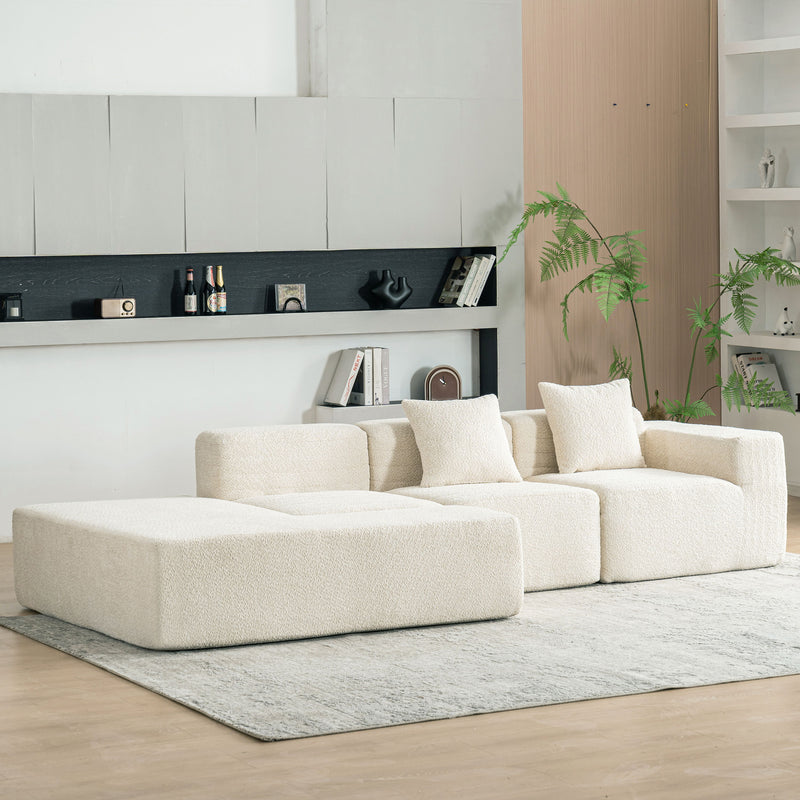 Sectional Sofa Full-Compressed Sofa Couch Free-Combined Sofa For Living Room