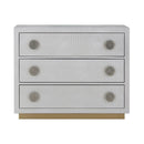 Anpu - Console Cabinet - Silver Faux Crocodile Skin