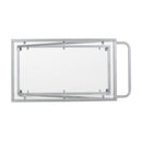 Modern Z Shaped Bar Cart With Tempered Glass Shelves - Silver