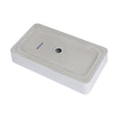 Modern Ceramic Rectangular Bathroom Vessel Sink With European Design
