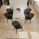 2 Piece Durable Single Chair With Mesh Hollow Out Design