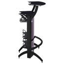 Dallas - 2-Shelf Curved Freestanding Home Bar Cabinet