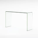 Cadyn - Tempered Glass Console Table Sleek Design - Clear