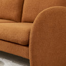 Loveseat Sofa Small Couch For Living Room, Sherpa Fabric Upholstered Loveseat Sofa Couch, Small Loveseat Sofa For Apartment, Bedroom