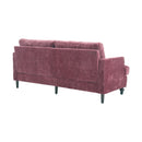 Mid Century Modern Chenille Fabric Loveseat Sofa, 2 Seat Upholstered Couch