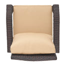 Honolulu - Club Chair (Set of 2) With Weather Resistant Wicker And Cushions - Brown / Tan