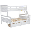 Bunk Bed With Ladder And Safety Guardrail