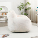 Beanbag Sofa Chair With Armrests Stuffed High Density Foam