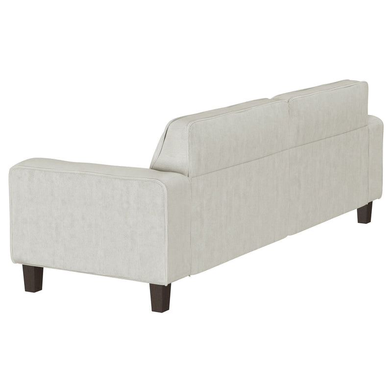 Deerhurst - Upholstered Track Arm Tufted Sofa - Greige