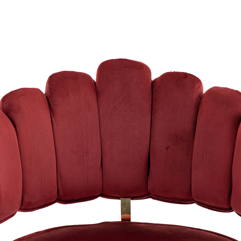 Modern Velvet Home Office Desk Chair With Adjustable Height And Swivel Wheels