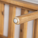 2 Piece Outdoor Acacia Wood Patio Club Chair, Patio Furniture Arm Chair With Woven Rope Backrest, Deep Seating For Porch - Light Teak / Beige