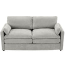 Cozy Upholstered Plush Cushion Loveseat Sofa For Living Room