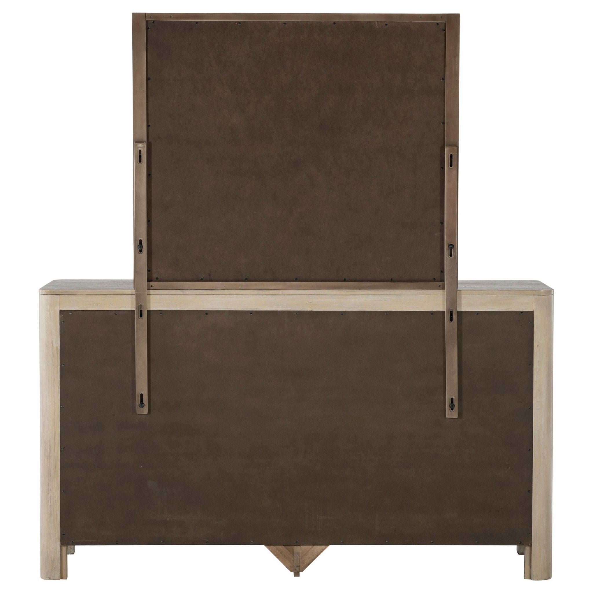 Solano 9-drawer Bedroom Dresser with Mirror Weathered Mango