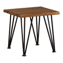 Zion - Outdoor Industrial Iron And Coffee Table - Teak