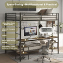 Ethan - Bunk Bed With Desk, Charging Station, Storage Shelves