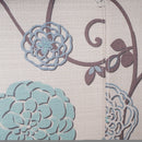 Club Chair With Floral Pattern And Solid Wood Legs - Multi Color