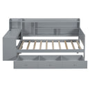 Daybed With 3 Drawers USB Ports And Desk