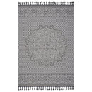 Guros - 4' X 6' Medallion Indoor / Outdoor Area Rug - Gray / White