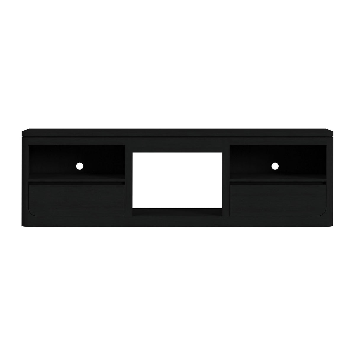 Rosalie TV Console in Black by Elements International, view 26
