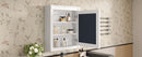 Wall Mounted Bathroom Storage Cabinet With Mirror, Medicine Cabinet With Height Adjustable Shelf