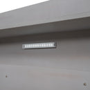 Wood Platform Bed With Built In LED Light, Storage Headboard And Guardrail