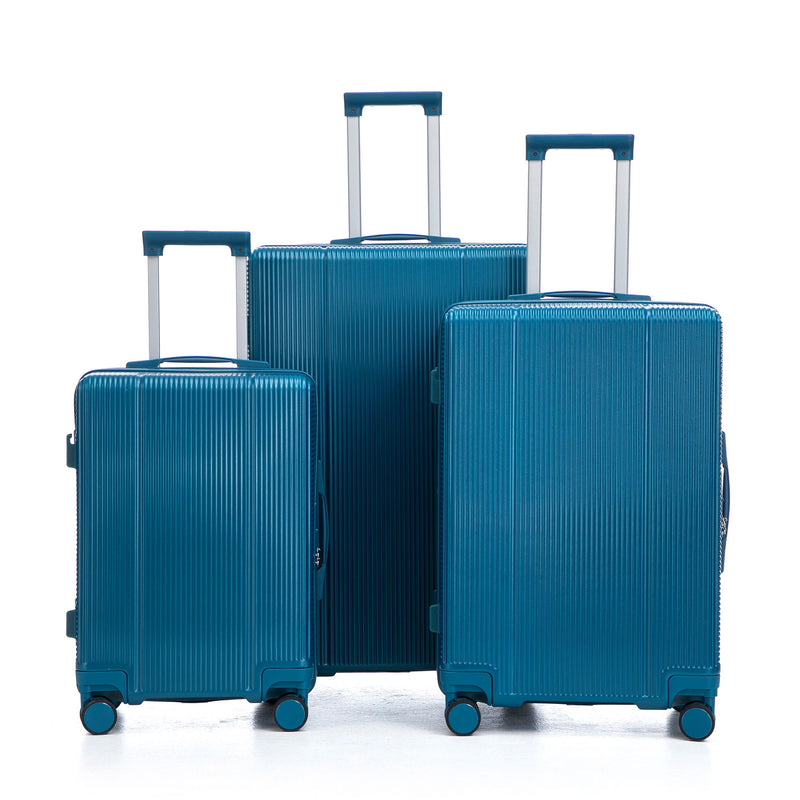20" / 24" / 28" 3 Pieces / Set Spinner Wheel Luggage, Carry On Suitcase, Matching Color, TSA Combination Lock