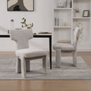 Armless Curved Back Accent Chairs