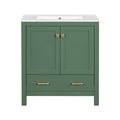 Bathroom Vanity With Single Sink, Combo Cabinet Undermount Sink, Bathroom Storage Cabinet With 2 Doors And A Drawer, Soft Closing, Multifunctional Storage, Solid Wood Frame