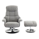 Ergonomic Recliner Chair With Ottoman, Modern 360° Swivel With Footstool