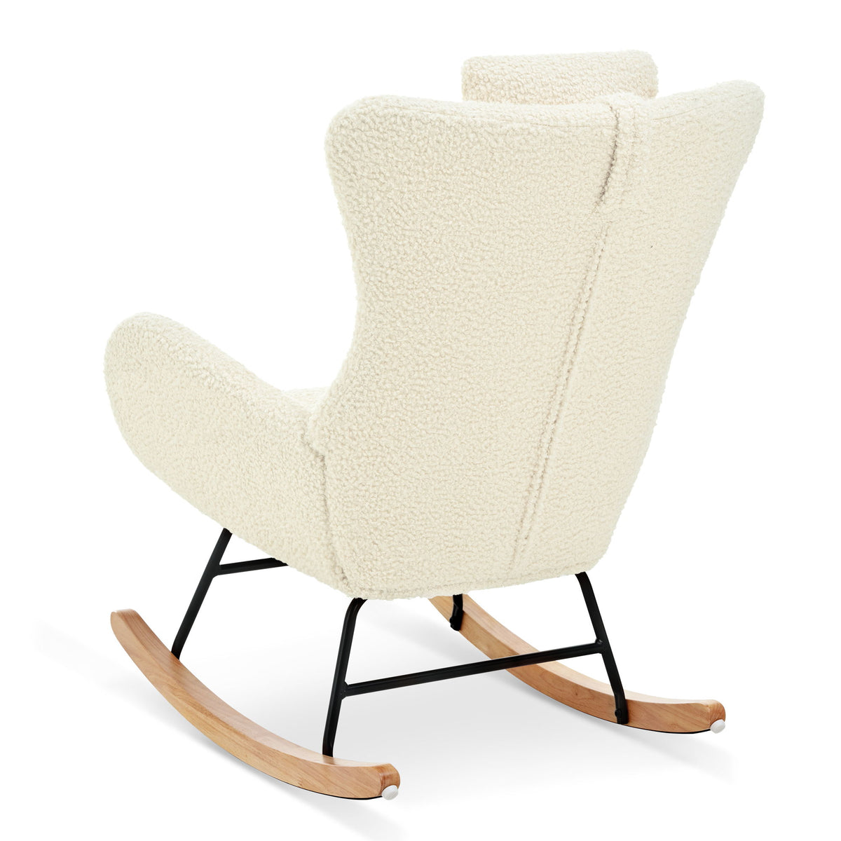 Nursery Rocking Chairs With Foot Rest Mid-Century Modern Beige